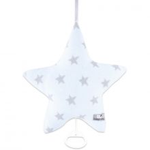 Coussin musical étoile Star bleu ciel et gris (30 cm)  par Baby's Only