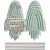 Variation Vert d'eau, beige, rose du produit Jouet sensoriel en silicone Rocket de la marque Mushie