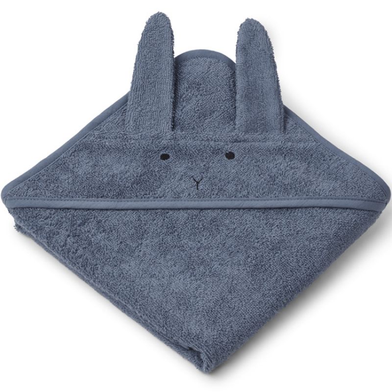 Cape de bain Albert Lapin blue wave (70 x 70 cm) Liewood