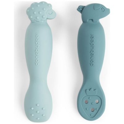 Premières cuillères Tiny farm Bleu Done by Deer