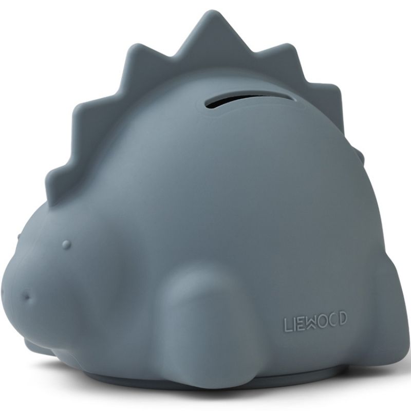 Tirelire en silicone Palma Dino whale blue (13 cm) Liewood