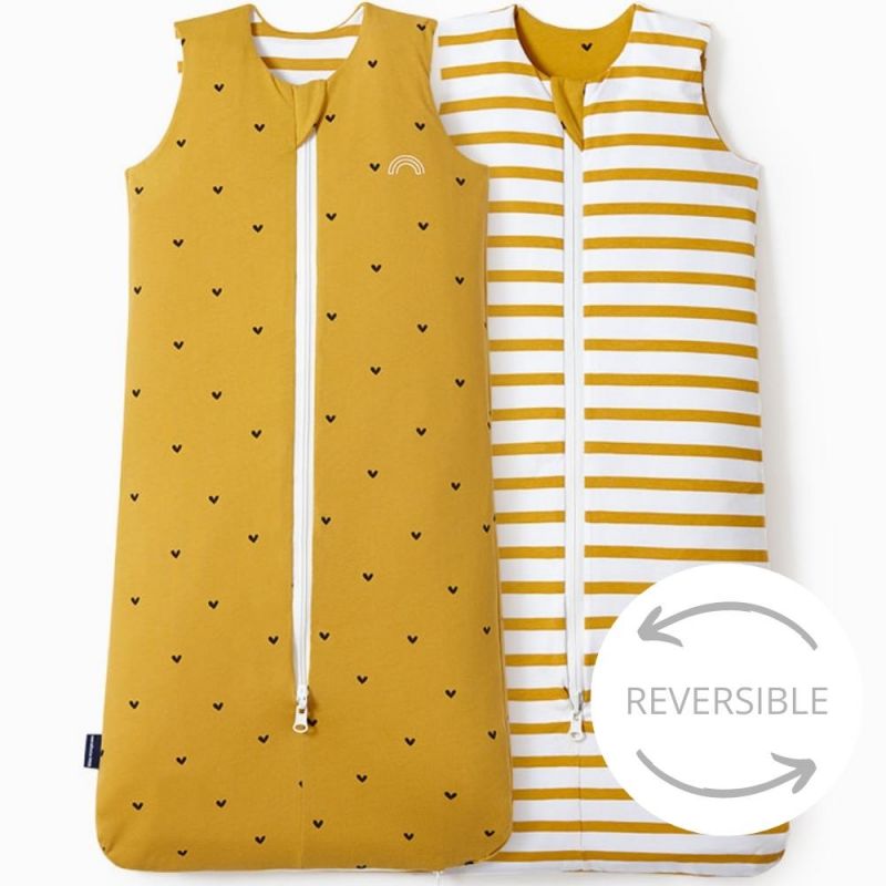 Gigoteuse réversible moutarde 4 saisons TOG 1-3 (110 cm) Les petites billes
