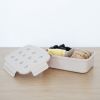 Lunch box en plastique recyclé Taupe/Myrtille  par 3 sprouts