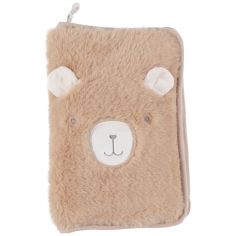 Protège carnet de santé fausse fourrure camel Lily - Noukie's