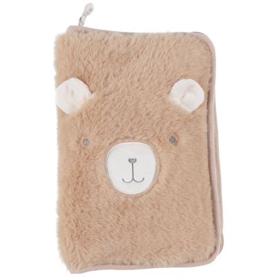 Protège carnet de santé fausse fourrure camel Lily Noukie's