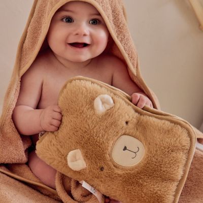 Protège carnet de santé fausse fourrure camel Lily