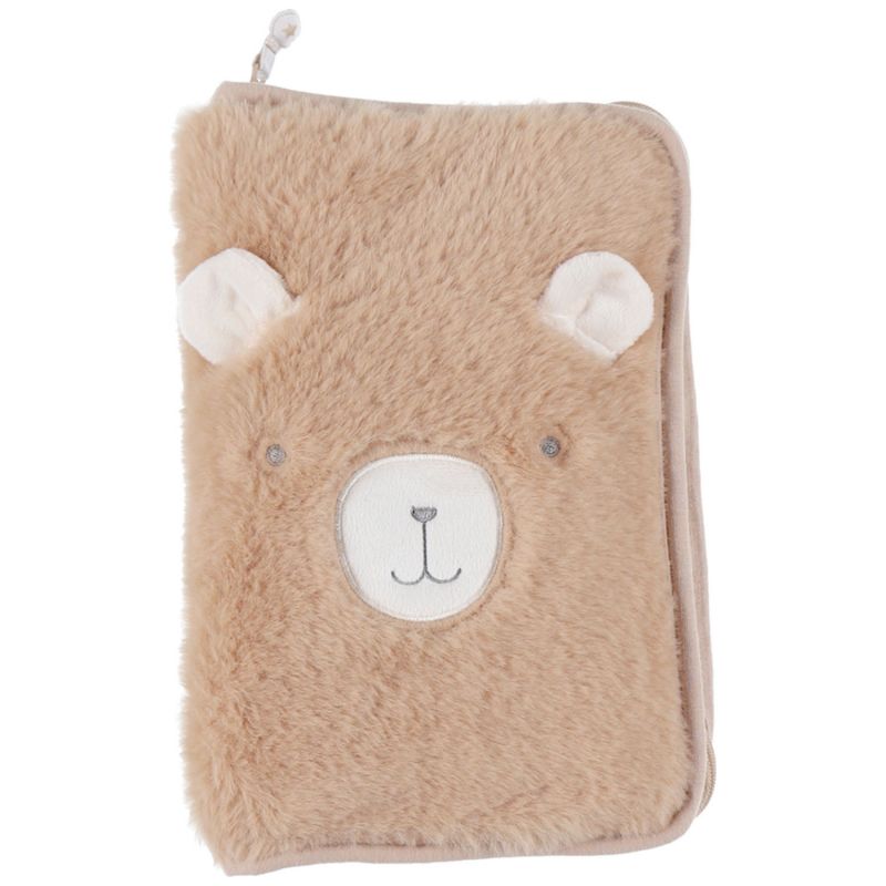 Protège carnet de santé fausse fourrure camel Lily Noukie's Produit 1