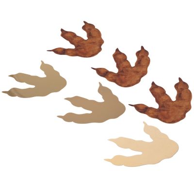 Lot de 6 décorations de table trace de dinosaure
