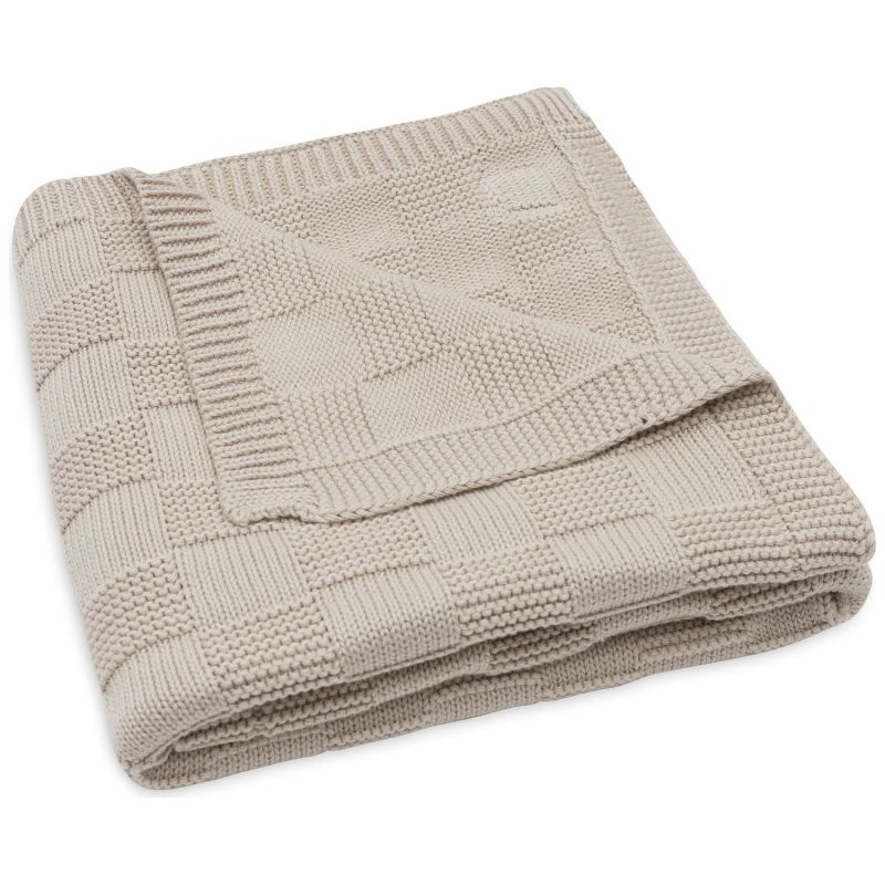 Couverture en tricot Box Knit Warm Sand (75 x 100 cm) Jollein Produit 1