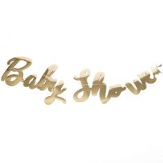 Guirlande Baby shower dorée