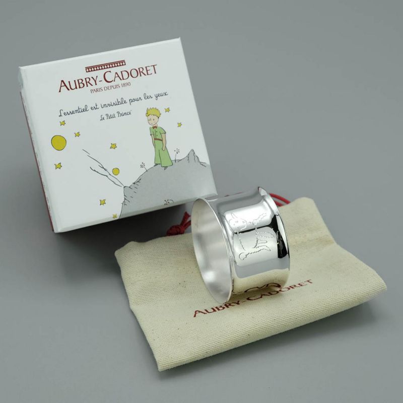 Rond de serviette Petit Prince Mouton personnalisable (métal argenté) Aubry-Cadoret Ambiance 5