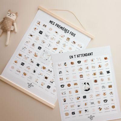 Pack duo Mes premières fois et En t'attendant Peau claire Maman et Papa
