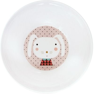 Bol en mélamine Lapin rose Petit Monkey