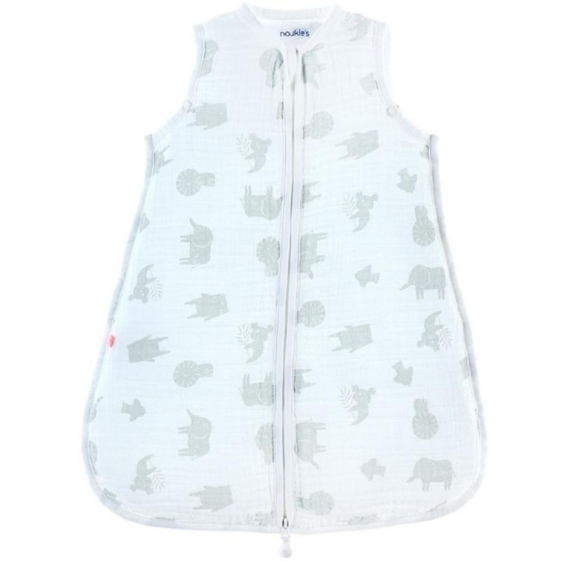 Gigoteuse légère en coton bio Safari sauge TOG 1 (50 cm) Noukie's