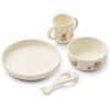 Coffret repas en silicone Vivi Elephant Crème de la crème (4 pièces) Liewood Produit 1