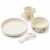 Variation Beige, marron, jaune du produit Coffret repas en silicone Vivi Elephant Crème de la crème (4 pièces) de la marque Liewood