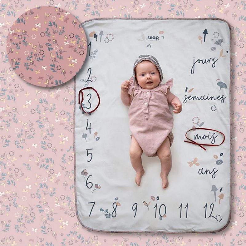 Couverture étapes de bébé Flora Snap The Moment