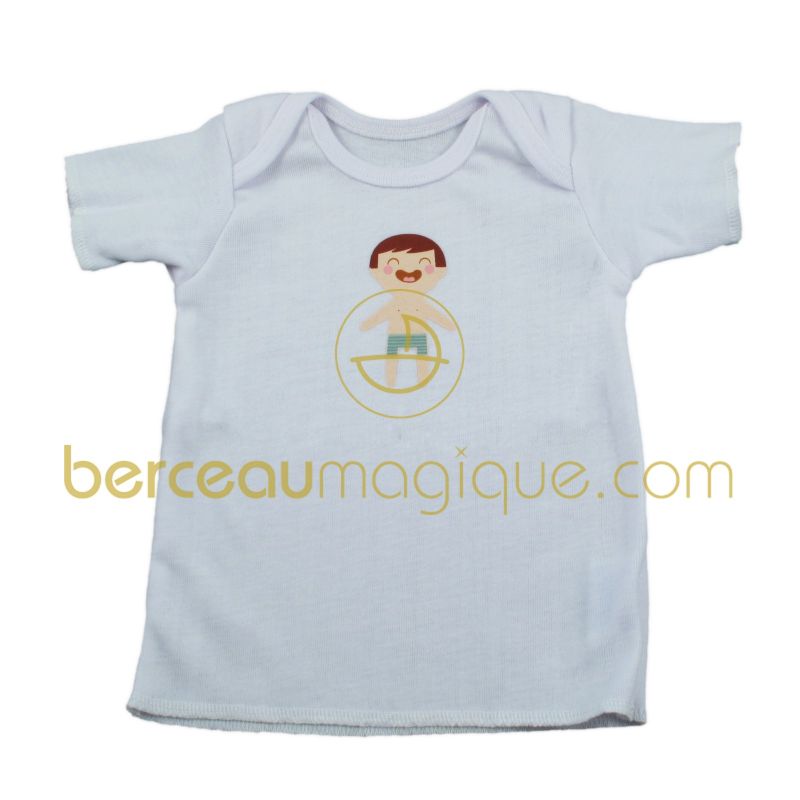 T-shirt blanc nioui (12 mois) Trousselier