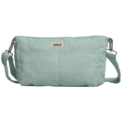 Mini organisateur de poussette Sorbet menthe en coton irisé BEBEL