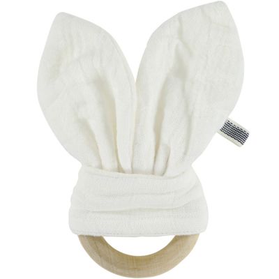 Anneau de dentition en bois Bliss blanc Les Rêves d'Anaïs