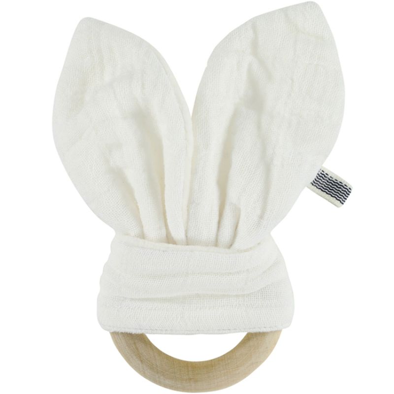 Anneau de dentition en bois Bliss blanc Les Rêves d'Anaïs