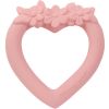 Anneau de dentition en caoutchouc Coeur rose  par A Little Lovely Company