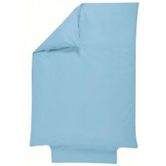 Housse de couette en coton bio bleu ciel (100 x 140 cm)