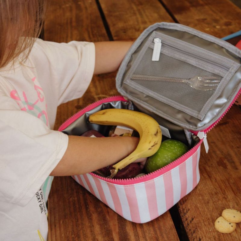 Lunch bag isotherme Pink Stripes Hello Hossy Ambiance 7
