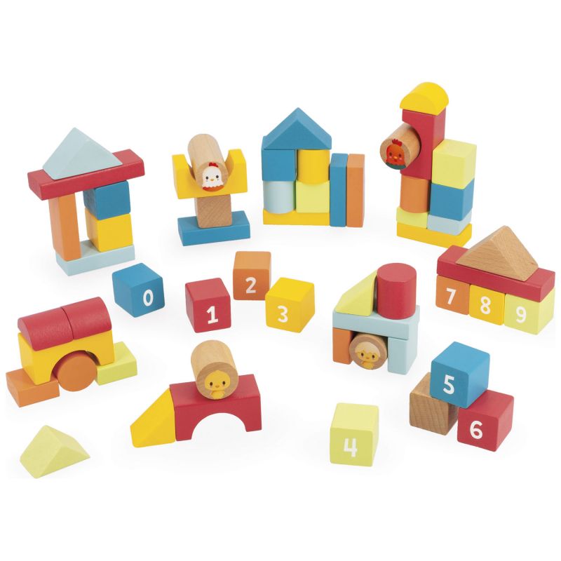 Baril Ferme Multicolore (56 pièces) Janod Produit 3