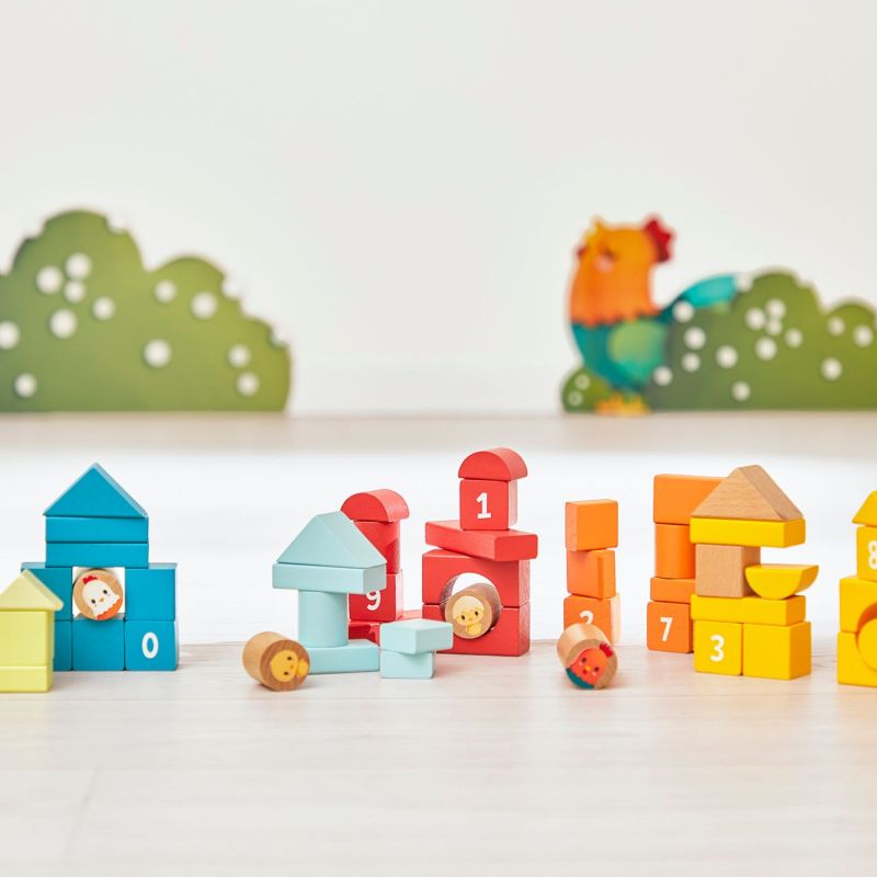 Baril Ferme Multicolore (56 pièces) Janod Ambiance 6