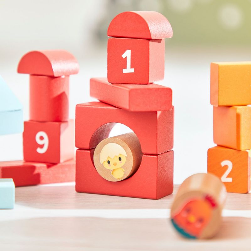 Baril Ferme Multicolore (56 pièces) Janod Ambiance 7