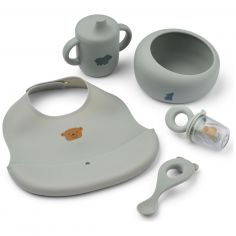 Coffret repas Mileah Dove Blue (5 pièces) - Liewood