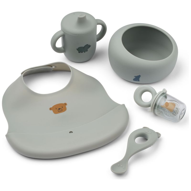 Coffret repas Mileah Dove Blue (5 pièces) Liewood Produit 1