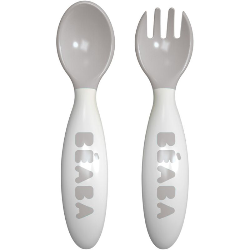 Set de 2 couverts bébé 2ème âge light mist Béaba