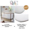 Pack lit Kimi Mousse Desert + 1 protège matelas + 1 drap housse White  par Charlie Crane