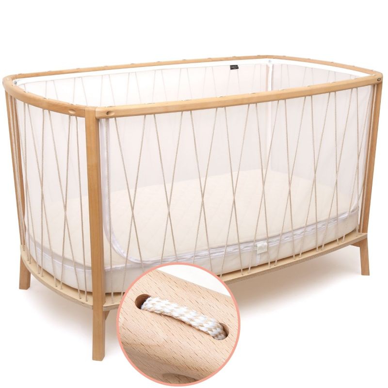 Pack lit Kimi Mousse Desert + 1 protège matelas + 1 drap housse White Charlie Crane Produit 3