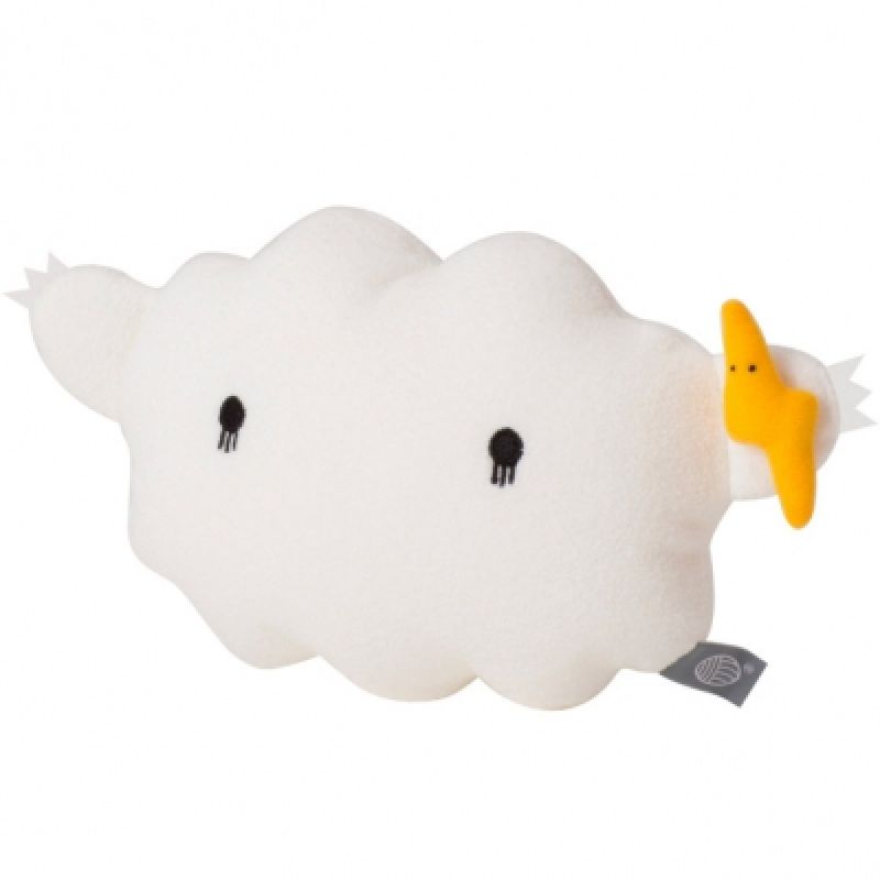 Coussin nuage Ricestorm blanc (28 cm)  Noodoll