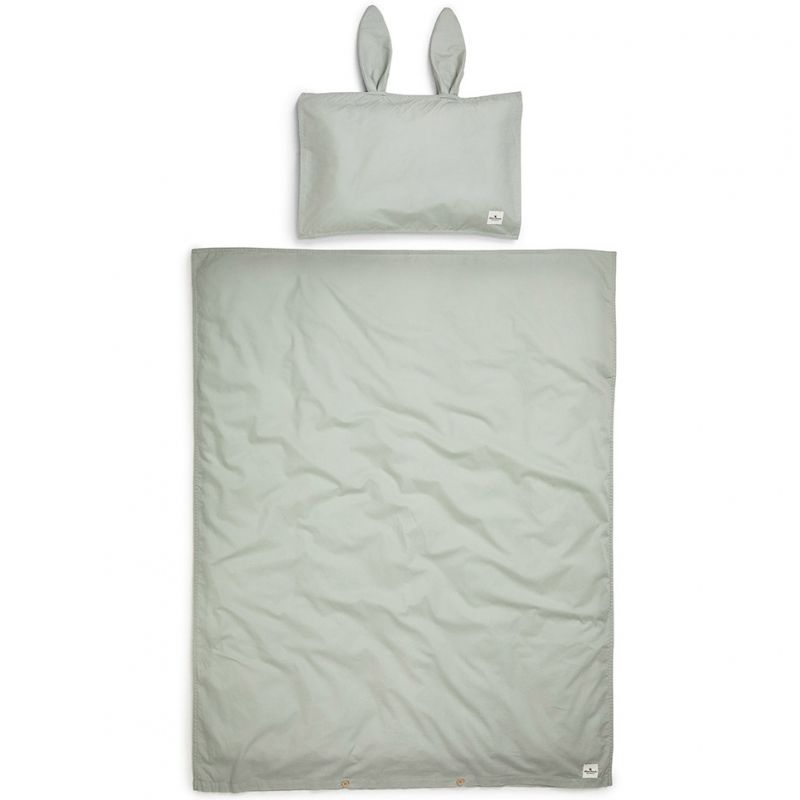 Housse de couette + taie d'oreiller Mineral Green (100 x 130 cm) Elodie Details