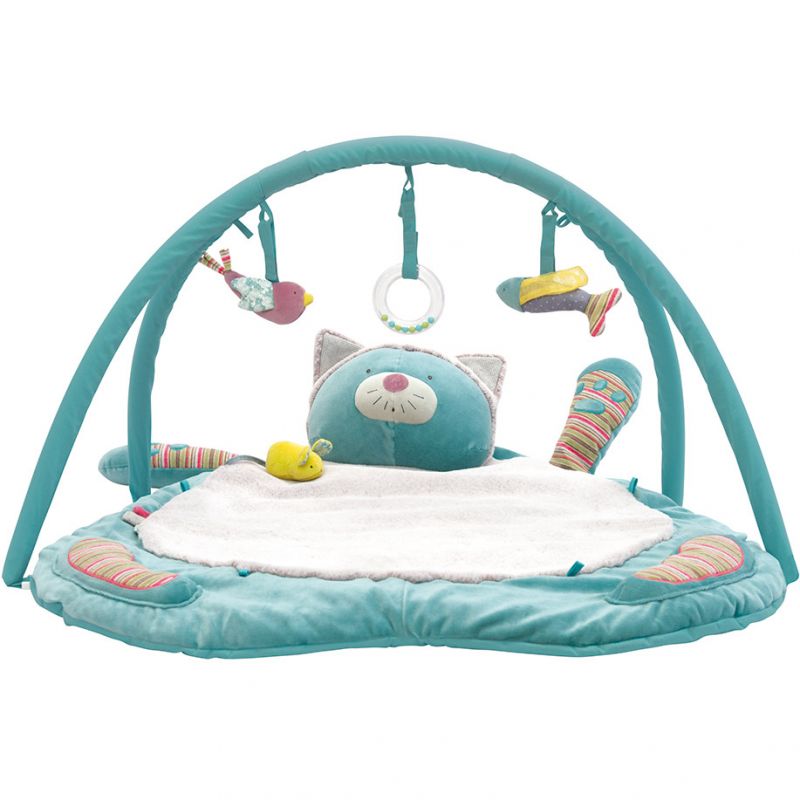 Tapis d'activités avec arches chat Les pachats (87 x 82 cm) Moulin Roty