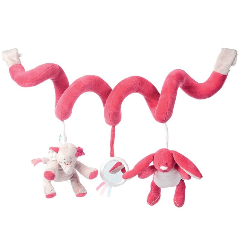 Spirale d'activités framboise et blanche Anna et Pili Noukie's