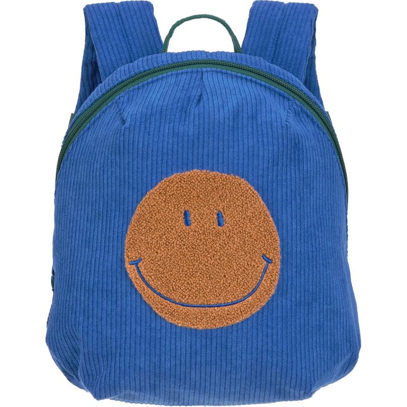 Sac à dos Little Gang velours Smile bleu Lässig