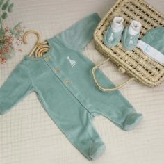 Chaussons Sophie la girafe Olive (1-3 mois)