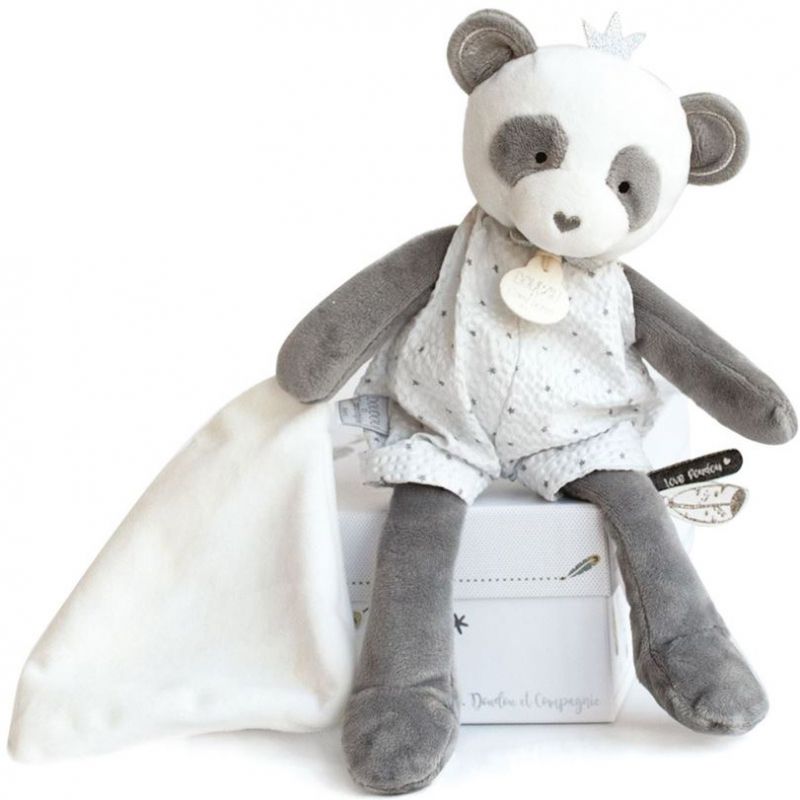 Coffret peluche avec Coffret doudou Panda Attrape-rêves (28 cm) Doudou et Compagnie