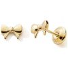 Boucles d'oreilles à vis Nœud (or jaune 375°) Baby bijoux Produit 1