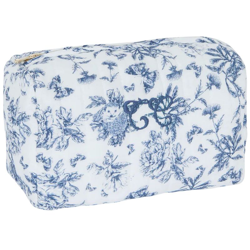 Trousse de toilette Toile de Jouy bleu Tartine et Chocolat Produit 1