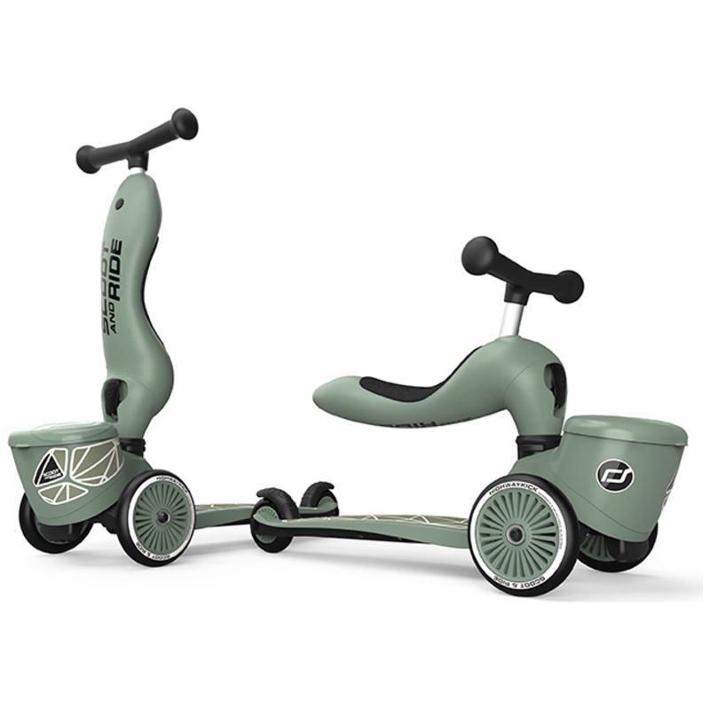 Porteur évolutif en Highwaykick 1 Lifestyle Green Lines Scoot and ride Produit 1