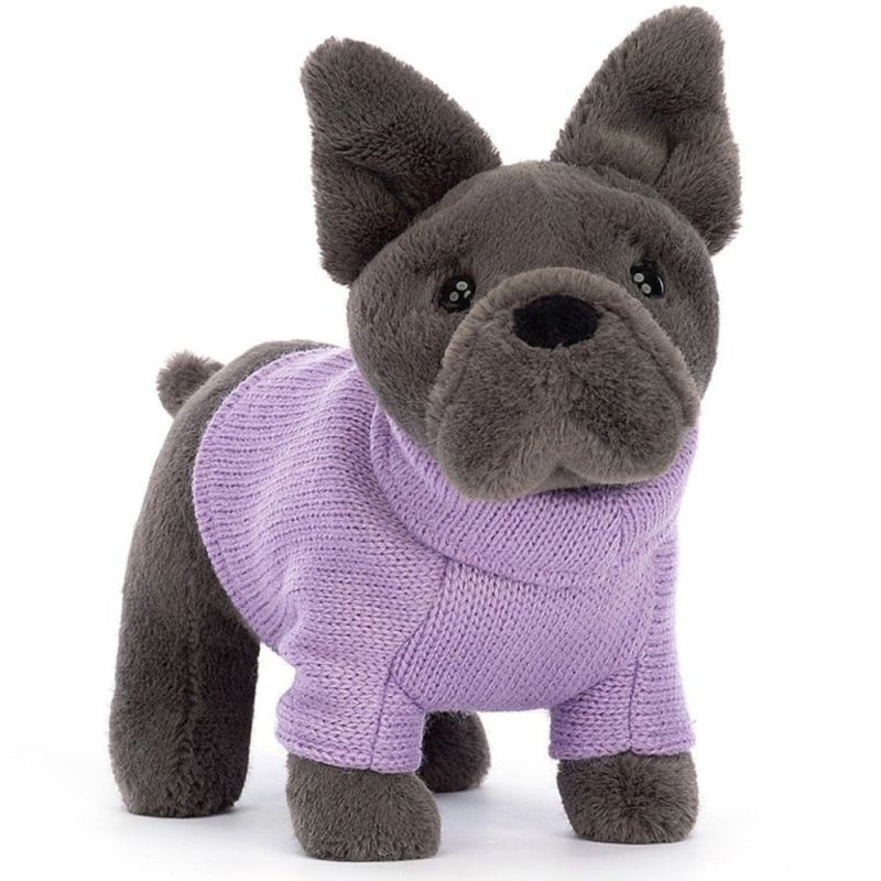 Peluche Bouledogue français violet (19 cm) Jellycat