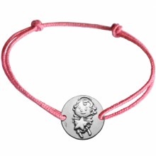 Bracelet cordon enfant Maline (argent 925°)  par La Fée Galipette