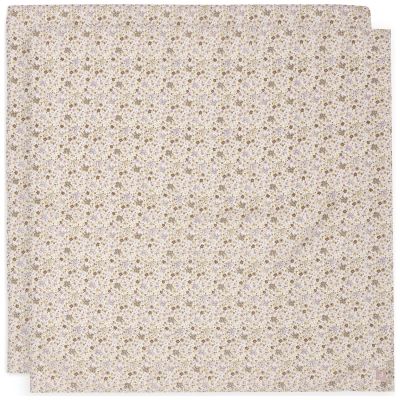 Lot de 2 maxi-langes en coton Flower Fairies (115 x 115 cm) - Reconditionné