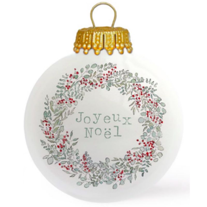 Boule de Noël Joyeux Noël x Tendrement Fé Baubels